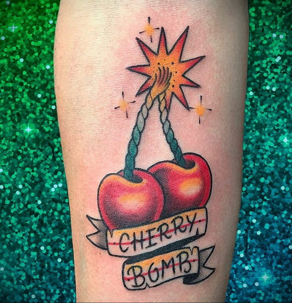 Fénykép tetoválás rajz cseresznye 07.01.2021 №156 -cseresznye tetoválás