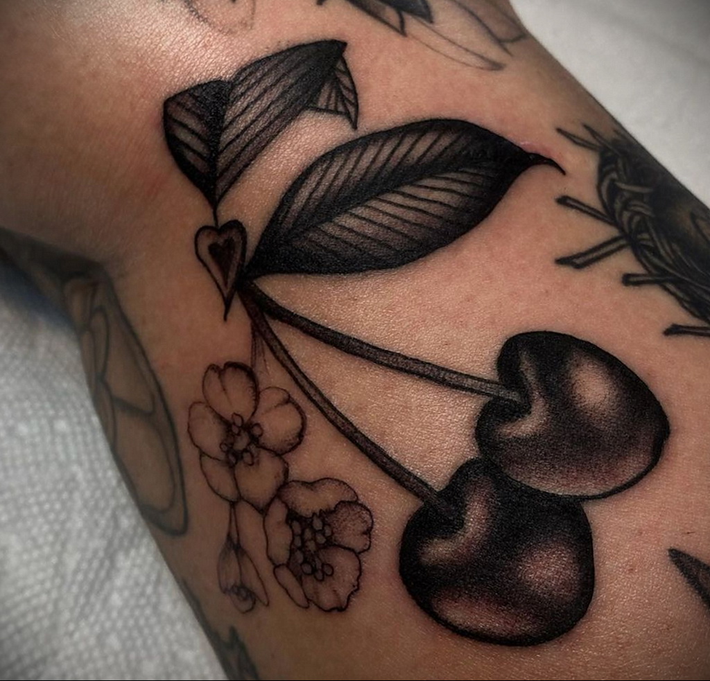 Fénykép tetoválás rajz cseresznye 07.01.2021 №147 -cseresznye tetoválás