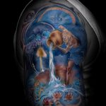 tatouages ​​Aquarius pour les hommes - fotó - un exemple du tatouage fini 01082016 1046 tatufoto.ru