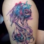 Wassermann Tattoo Aquarell - Foto - ein Beispiel für die fertigen Tätowierung 01082016 1056 tatufoto.com