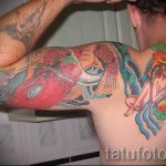 Vízöntő tetoválás - menő fotó - példa a kész tetoválásra a 01082016 17097 tatufoto.ru