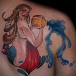 Vízöntő tetoválás - menő fotó - példa a kész tetoválásra a 01082016 20100 tatufoto.ru