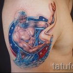 Vízöntő tetoválás - hűvös fotó - példa a kész tetoválásra a 01082016108 tatufoto.ru oldalról