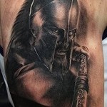 római harcos tetoválás (spártai harcos - fix)