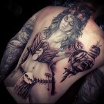 tetováló nő harcos 1