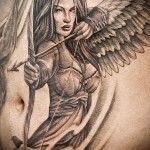 harcos lány tetoválás