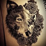férfi -farkas tetoválás 3