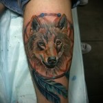 álomfogó tetoválás farkassal 2