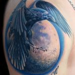 Fotó egy hollótetoválásról, kelte: 2018.09.15. №136 - holló tetoválás -