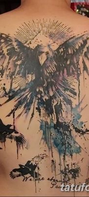 Fotó egy hollótetoválásról, 2018. 09. 15 -én # 129 - holló tetoválás -