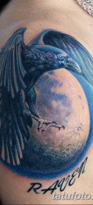 Fotó egy hollótetoválásról, kelte: 2018.09.15. №136 - holló tetoválás -