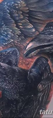 Fénykép egy hollótetoválásról, kelte: 2018.09.15. №161 - holló tetoválás -