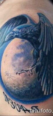 Fotó egy hollótetoválásról, kelte: 2018.09.15. №195 - holló tetoválás -