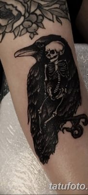 Fotó egy hollótetoválásról, kelte: 2018.09.15. №206 - holló tetoválás -