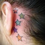 csillag tetoválás a fül mögött 6