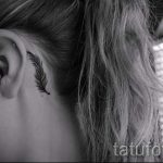 Tattoo hinter dem Ohr für die Mädchen - Bilder von Tattoos Optionen abgeschlossen 1