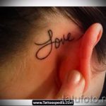 tetoválás a fül mögött lányoknak - fotók a kész tetoválások lehetőségeiről 20