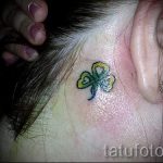 lóhere tetoválás a fül mögött - fotók a kész tetoválási lehetőségekről 1