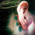 lóhere tetoválás a fül mögött - fotók a kész tetoválási lehetőségekről 4