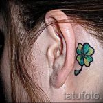 lóhere tetoválás a fül mögött - fotók a kész tetoválási lehetőségekről 6