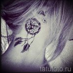 álomfogó tetoválás a fül mögött - fotók a kész tetoválási lehetőségekről 2