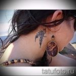 álomfogó tetoválás a fül mögött - fotók a kész tetoválási lehetőségekről 9