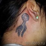 álomfogó tetoválás a fül mögött - fotók a kész tetoválások lehetőségeiről 10