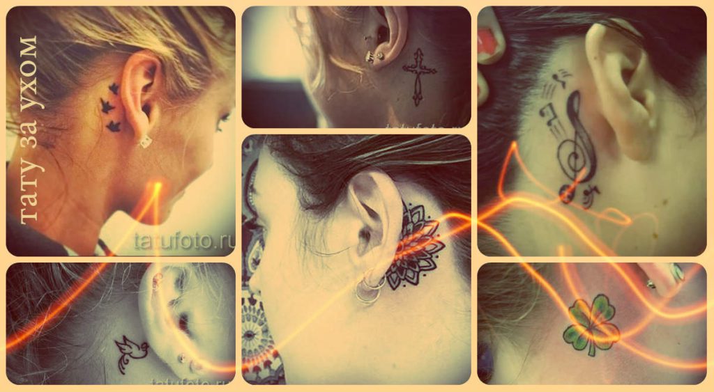 A legjobb fotópéldák a fül mögötti tetoválásokról