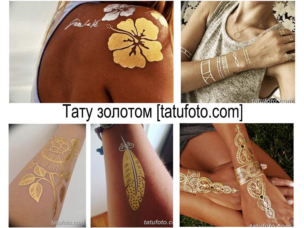 Arany tetoválás - fényképes példák és információk