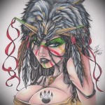 tetováló lány indiai nagy mellekkel