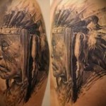 Indiai tetoválás profil