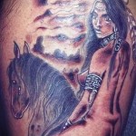 Indiai ló tetoválás 2