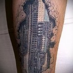 robo tetoválás a lábán férfiaknak