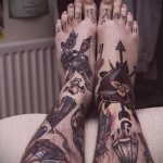 minden, amit tetoválásra szeretne a férfiak lábára