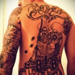 бандити в sambrero - татуировка за мъже на гърба снимка