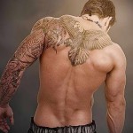 орел в полет обратно татуировка за мъже