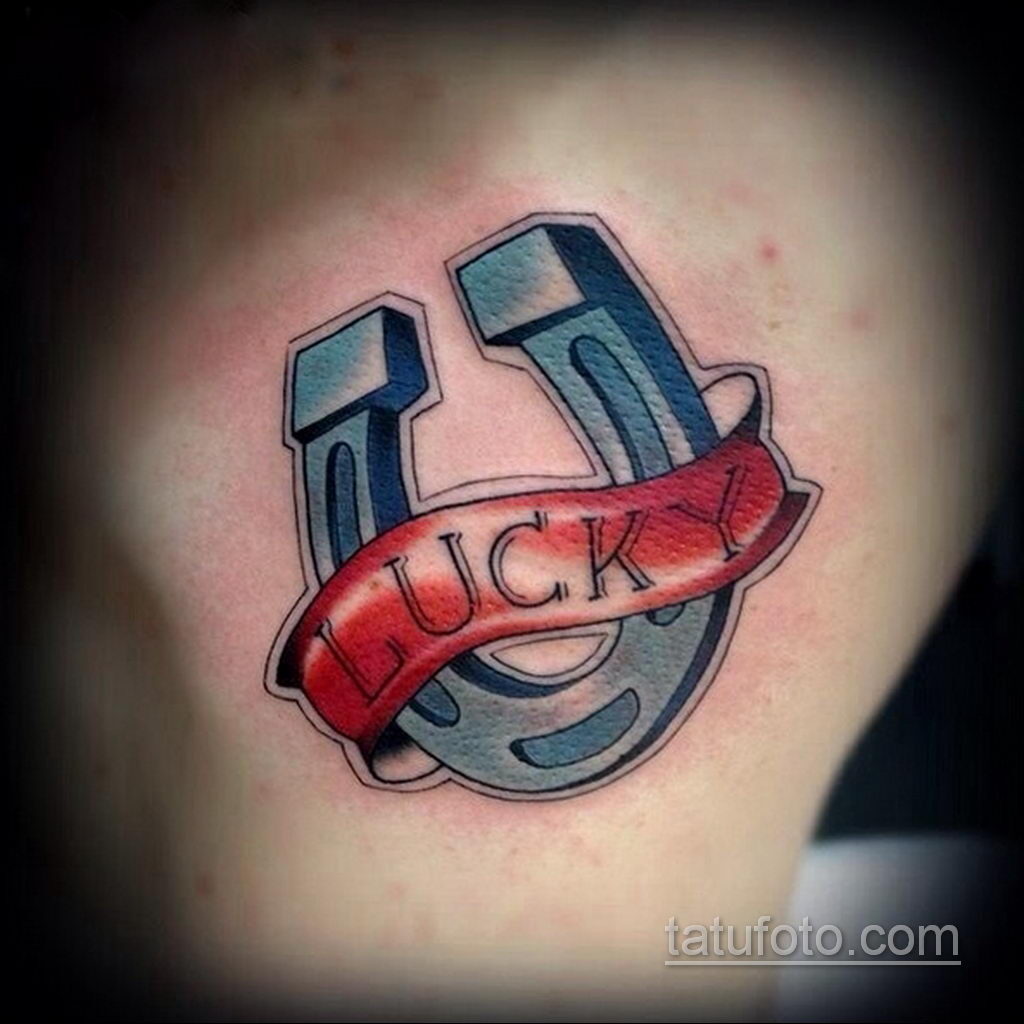 صورة لشم رسم بحدوة حصان 07/22/2021 №654 - رسم وشم حدوة حصان -