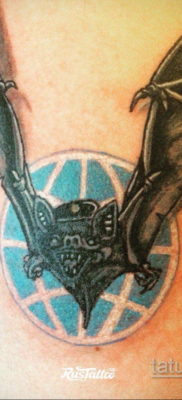 Intelligencia tetoválás - denevér 2019.11.24. №3028 -denevér tetoválás