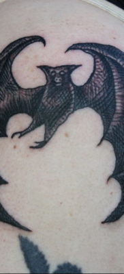 Intelligencia tetoválás - denevér 2019.11.24. № 2067 -denevér tetoválás