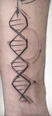 Zdjęcie tatuażu z łańcuchem DNA 25.04.2020 №085 -DNA Chain Tattoo-