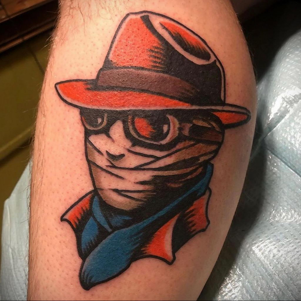 Tatuaż z niewidzialnym mężczyzną - zdjęcie do rysowania tatuażu dla witryny 3