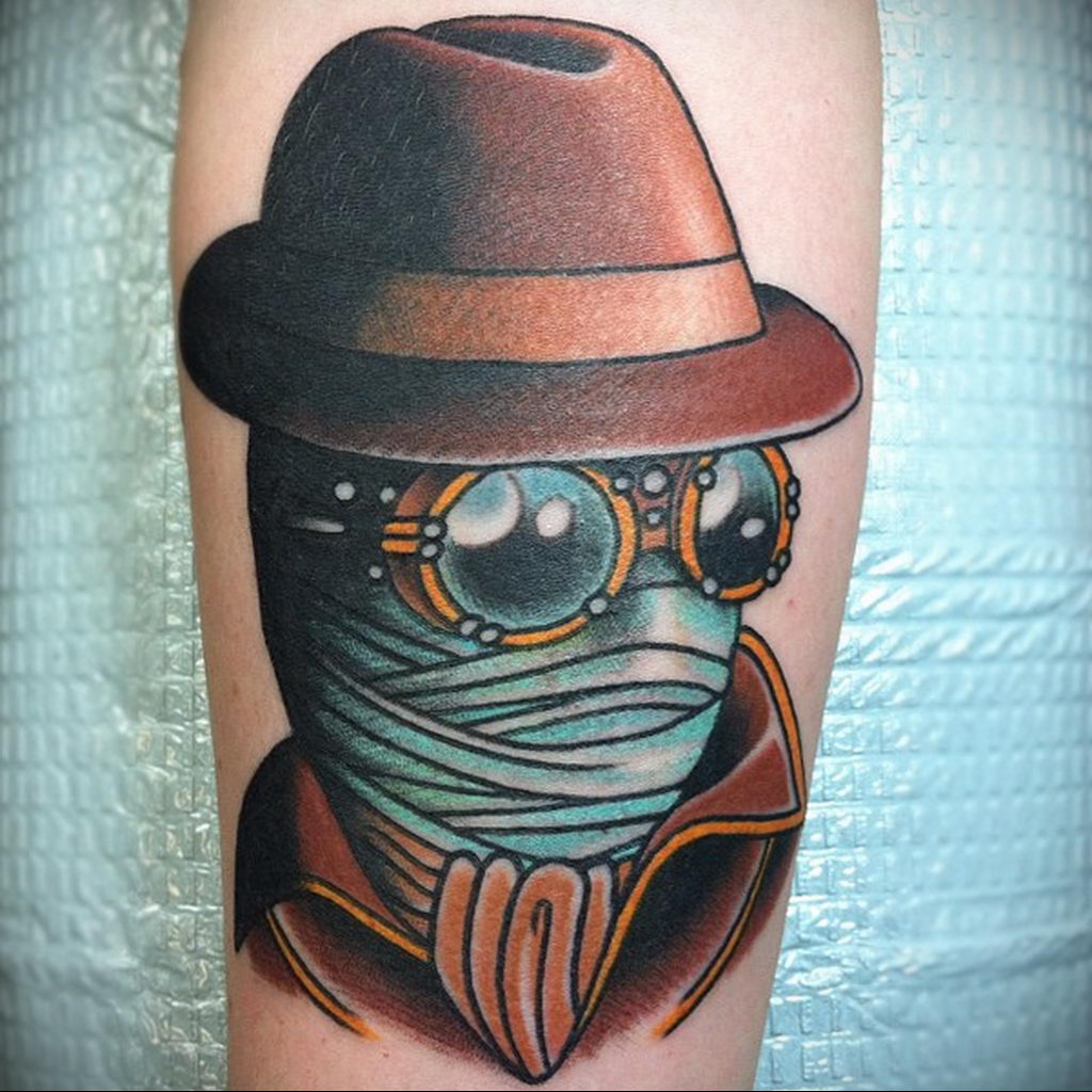 Tatuaż z niewidzialnym człowiekiem - zdjęcie do rysowania tatuażu na stronie 14