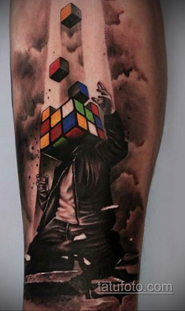 Zdjęcie Tattoo with Rubik's Cube 16.05.2020 №059 -Rubik Cube Tattoo-