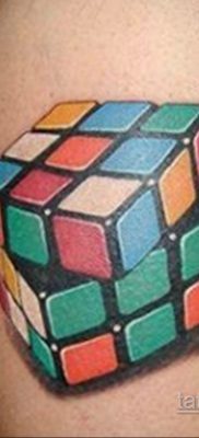 Zdjęcie Tattoo with Rubik's Cube 16.05.2020 №045 -Rubik Cube Tattoo-