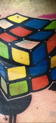Zdjęcie Tattoo with Rubik's Cube 16.05.2020 №048 -Rubik Cube Tattoo-