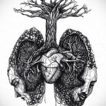 Zdjęcie tatuażu z ludzkimi płucami 23.03.2020 №001 -tatuaże płuc-