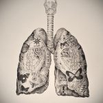 Zdjęcie tatuażu z ludzkimi płucami 23.03.2020 №007 -tatuaże płuc-