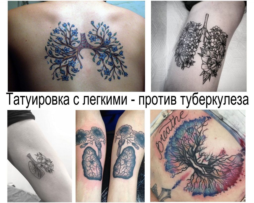 Tatuaż z ludzkimi płucami na Światowy Dzień Gruźlicy - informacje i przykłady zdjęć gotowych tatuaży