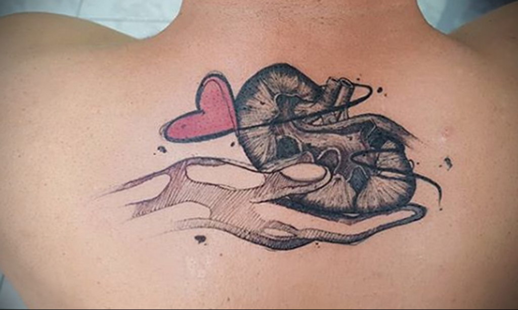 Zdjęcie tatuażu z ludzką nerką 26.03.2020 №015 -tatuaż nerki-