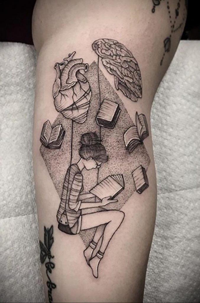 Książka tatuaż na dzień książki dla dzieci 04.02.2020 №083 -book day tattoo-